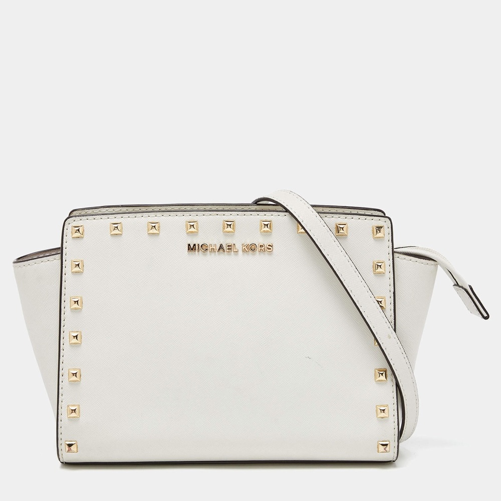 Michael Kors White Studded Women's Bag